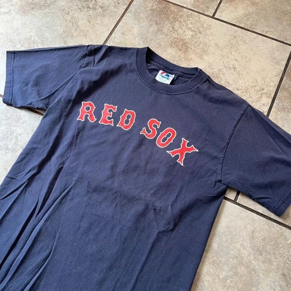 Vintage Majestic Boston Red Sox Hideki Okajima 37 T-Shirt Mens Medium